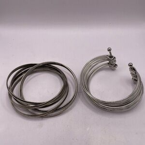 2 bracelet 1 intertwined bangles -1 multi bracelet cuff